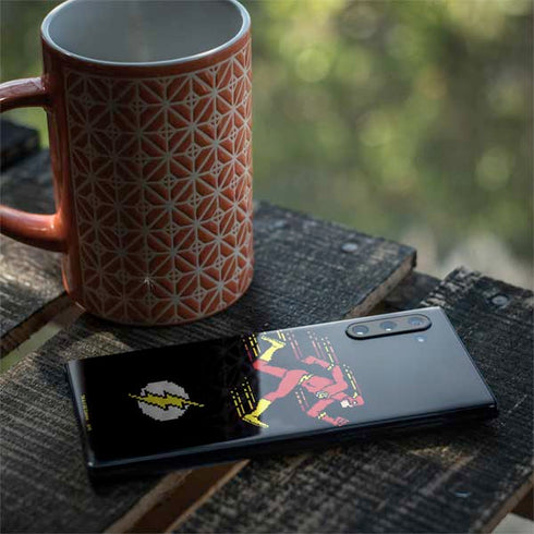 DC Comics The Flash Pixelated Running Pose Galaxy Note 10 Skin